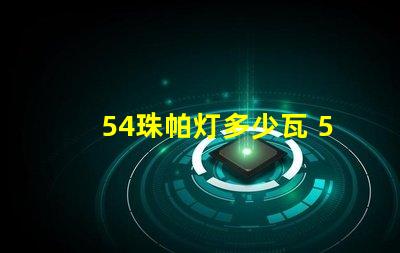 54珠帕灯多少瓦 54珠帕灯说明书